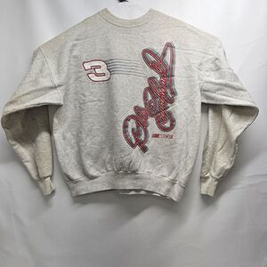 Vintage Dale Earnhardt NASCAR Sweatshirt Gray Size XL (No Tag) Shoulder Staining